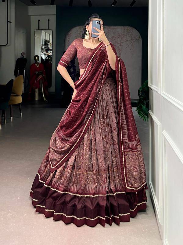 ISHANYA 01 Tasar Silk MRN Customized lehenga choli retailers in Pune